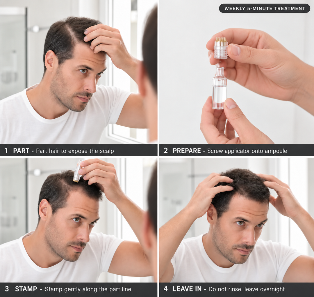 How to use the Restore Micro-Infusion Hair Density system in four steps
