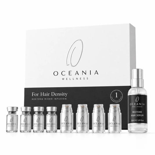 Hair Density kit contents - 4 ampoules, 4 applicators, leave-in serum