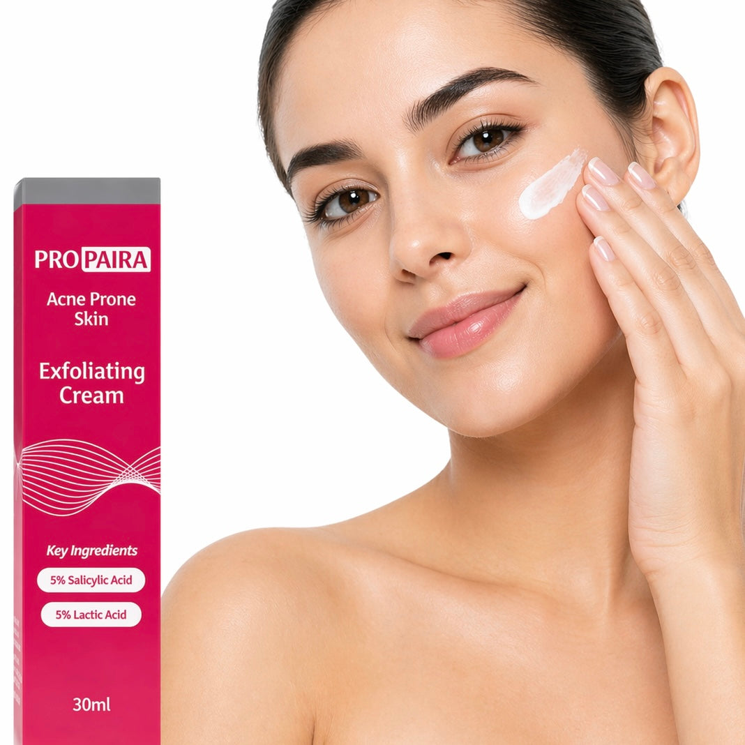 Propaira Acne Exfoliating Serum 30ml – 5% Salicylic & Lactic Acid by Propaira - packaging and details