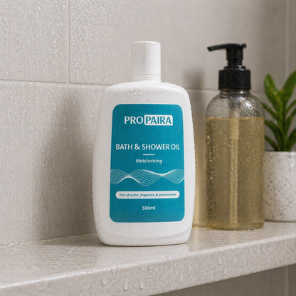 Bath & Shower Oil 500ml by Propaira - packaging and details - cleanser