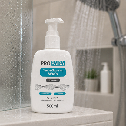 Gentle Cleansing Wash (foaming) 500ml by Propaira - packaging and details - cleanser