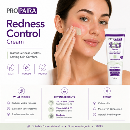 Propaira Redness Control Cream 30ml by Propaira - ingredients and information - moisturiser