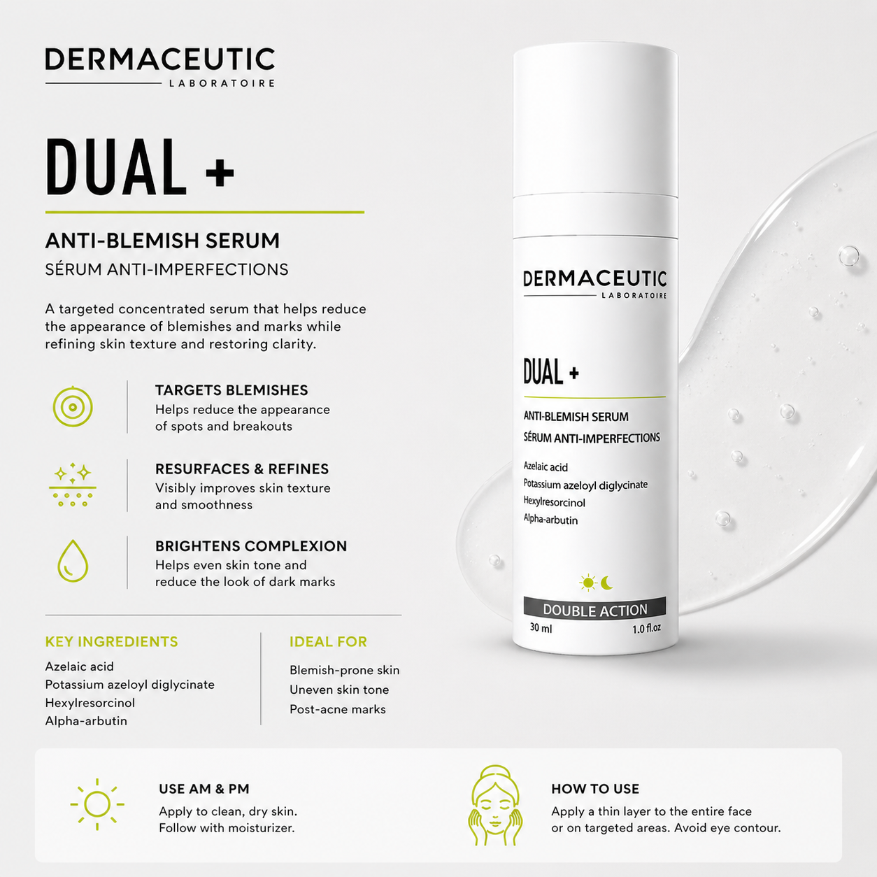 Dermaceutic Laboratoire Dual Plus - 30mL by Dermaceutic Laboratoires - ingredients and information - moisturiser