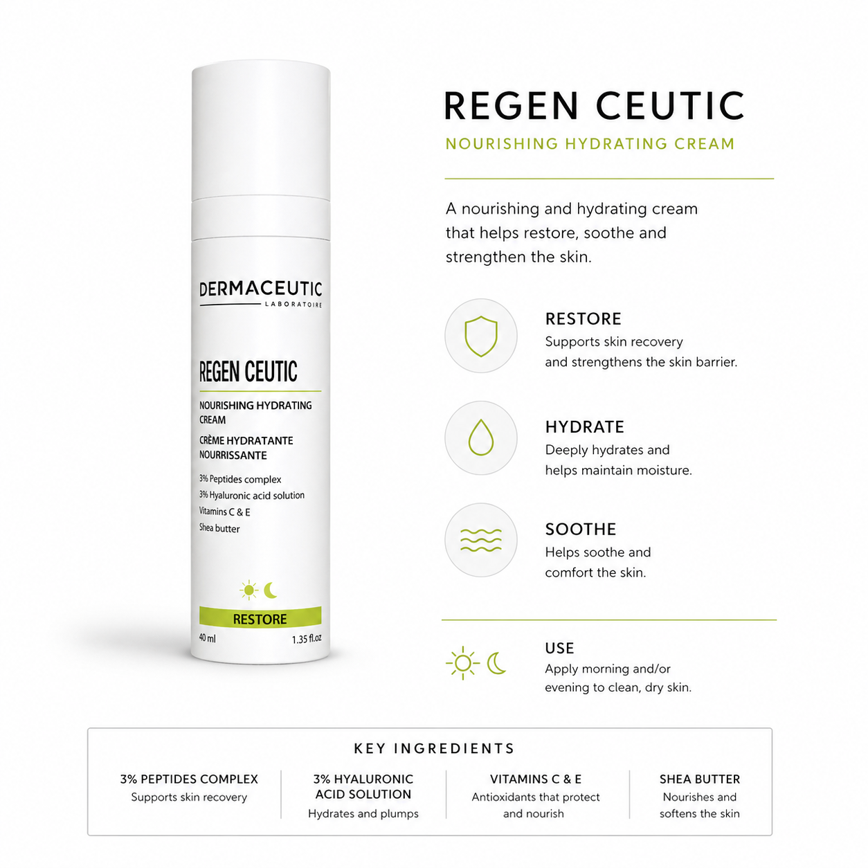 Dermaceutic Laboratoire Regen Ceutic – 40mL by Dermaceutic Laboratoires - ingredients and information