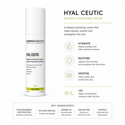 Dermaceutic Laboratoire Hyal Ceutic 40mL by Dermaceutic Laboratoires - ingredients and information - moisturiser