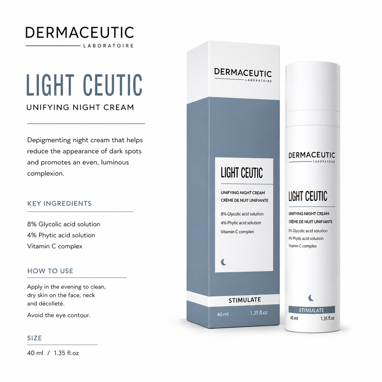 Dermaceutic Laboratoire Light Ceutic – 40mL by Dermaceutic Laboratoires - product view 4 - moisturiser