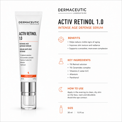 Dermaceutic Laboratoire Activ Retinol 1.0 – 30mL by Dermaceutic Laboratoires - ingredients and information