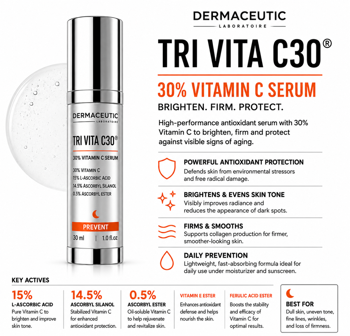 Dermaceutic Laboratoire Tri Vita C Serum - 30mL by Dermaceutic Laboratoires - product view 4 - serum