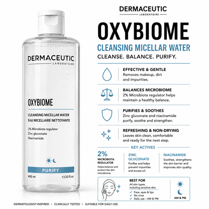 Dermaceutic Laboratoire Oxybiome Cleansing Micellar Water - 400mL by Dermaceutic Laboratoires - ingredients and information