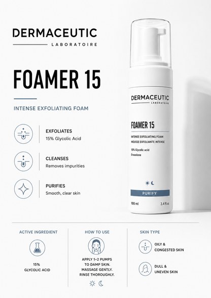 Dermaceutic Laboratoire Foamer 15 – 100mL by Dermaceutic Laboratoires - ingredients and information - cleanser