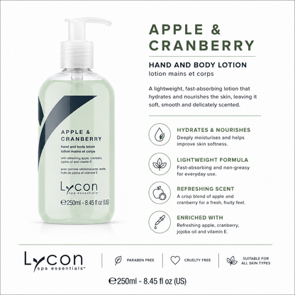 Lycon Apple & Cranberry Lotion 250ml by Lycon - ingredients and information - body care