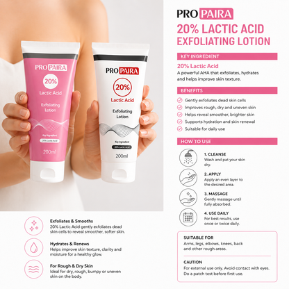 Propaira 20% Exfoliating Lotion 200ml (20% Lactic Acid)
