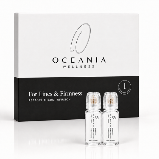 Restore Micro-Infusion 1 Month Kit for Lines and Firmness box with two ampoules