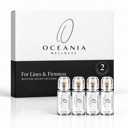 Restore Micro-Infusion 2 Month Kit for Lines and Firmness, box with ampoules