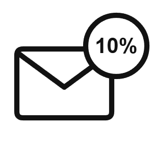 10% off your first order